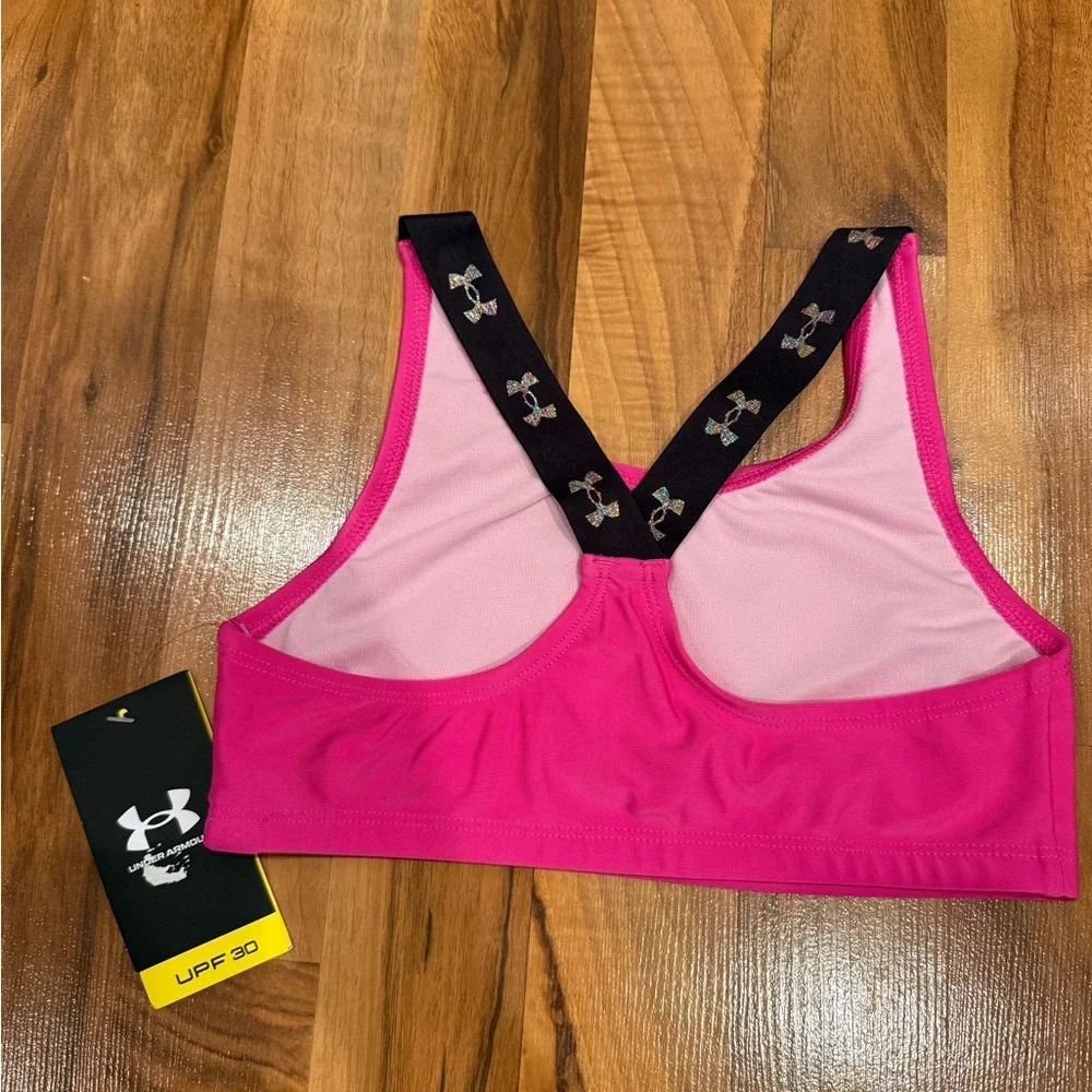 Under armour and billabong set 2 swim tops youth size 10‎ NWT